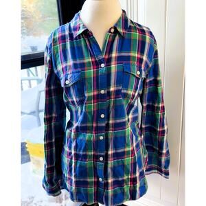 Vintage Old Navy Womens Plaid Plus Shirt